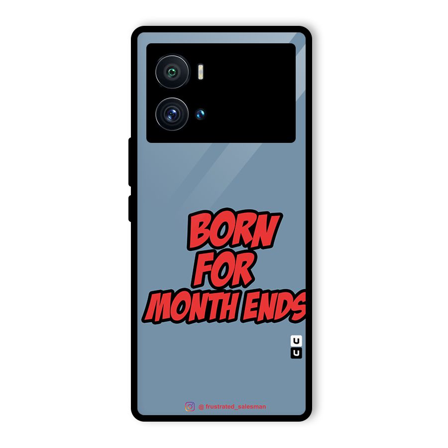 Born for Month Ends SteelBlue Glass Back Case for Vivo iQOO 9 Pro