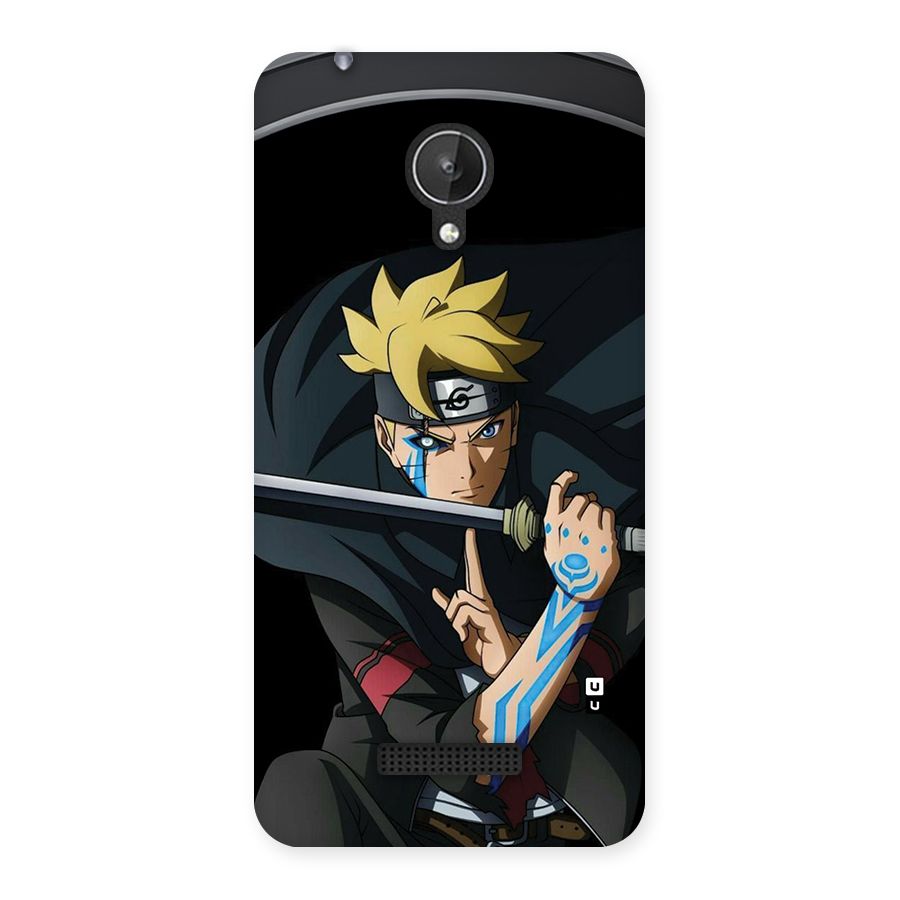 Boruto Uzumaki Stance Back Case for Canvas Spark Q380