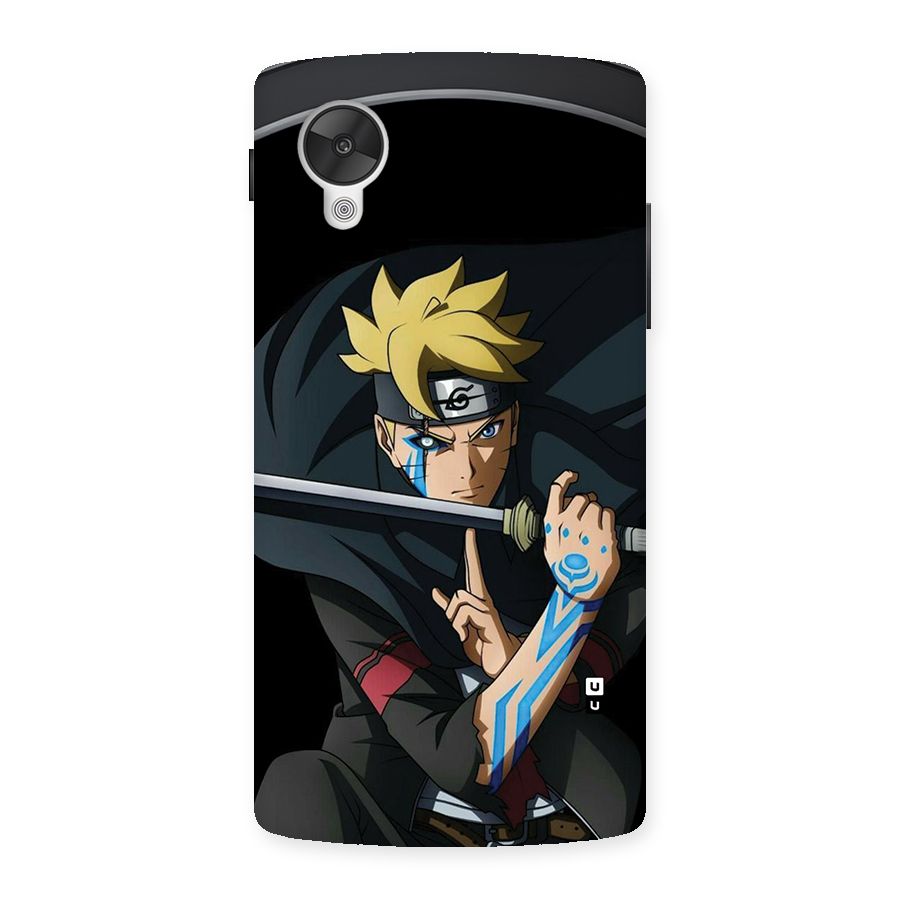 Boruto Uzumaki Stance Back Case for Google Nexus 5