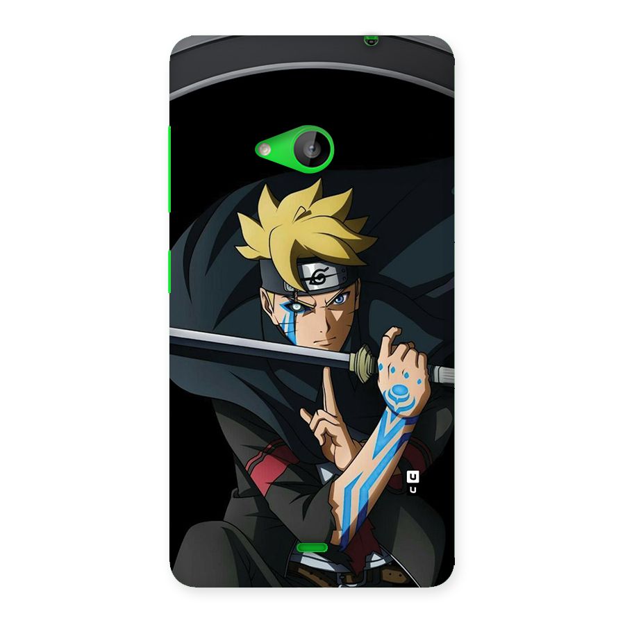 Boruto Uzumaki Stance Back Case for Lumia 535