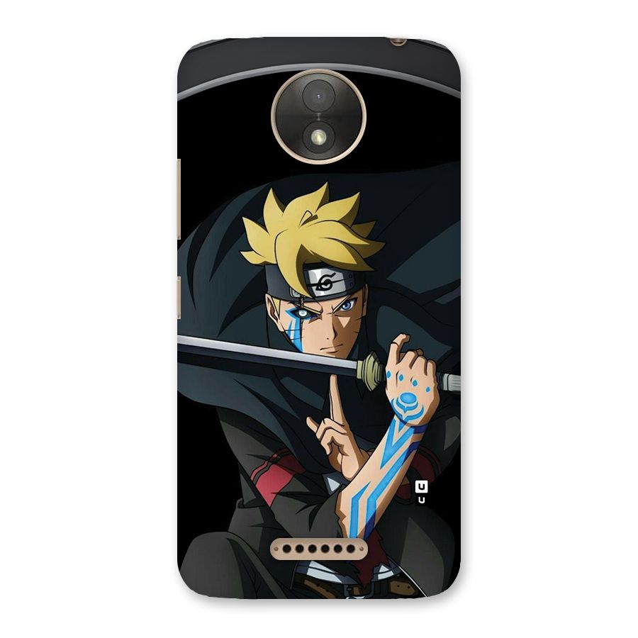 Boruto Uzumaki Stance Back Case for Moto C Plus