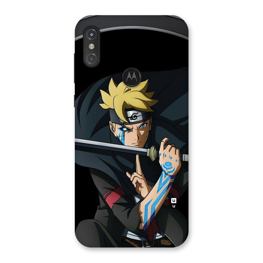Boruto Uzumaki Stance Back Case for Motorola One Power