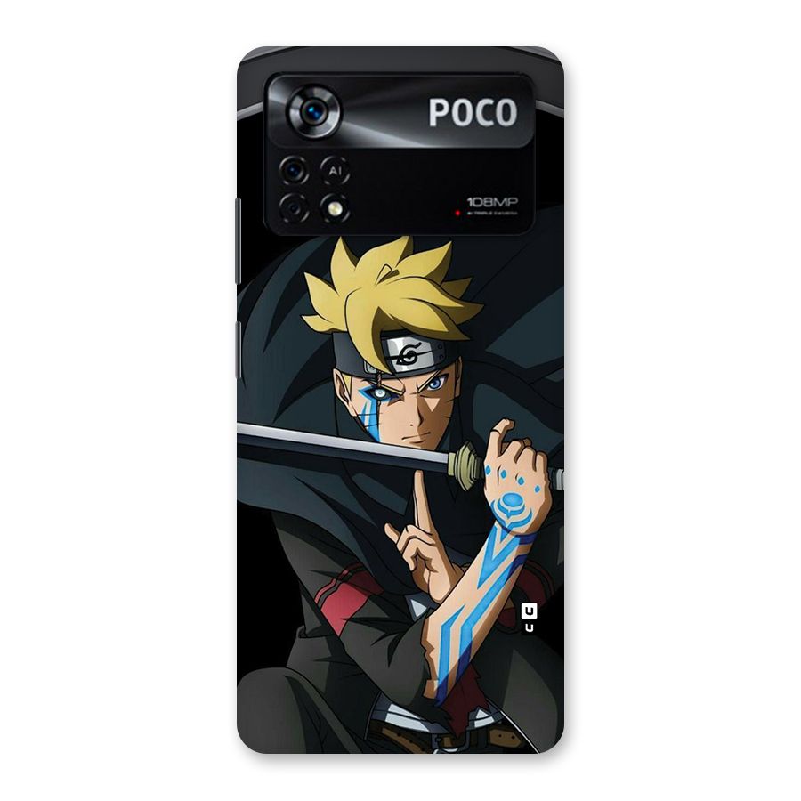 Boruto Uzumaki Stance Back Case for Poco X4 Pro 5G