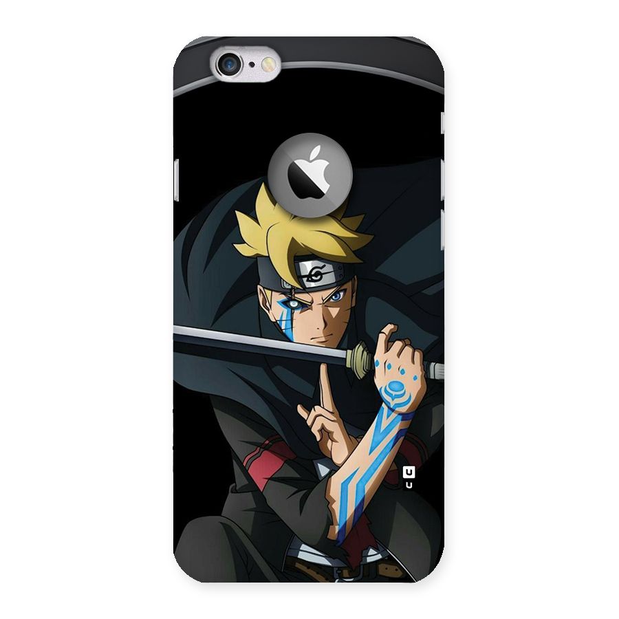 Boruto Uzumaki Stance Back Case for iPhone 6 Logo Cut