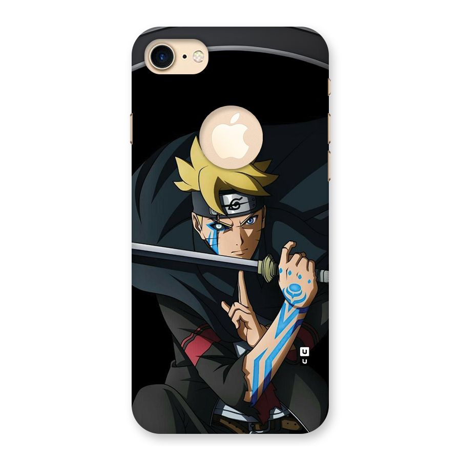 Boruto Uzumaki Stance Back Case for iPhone 7 Logo Cut