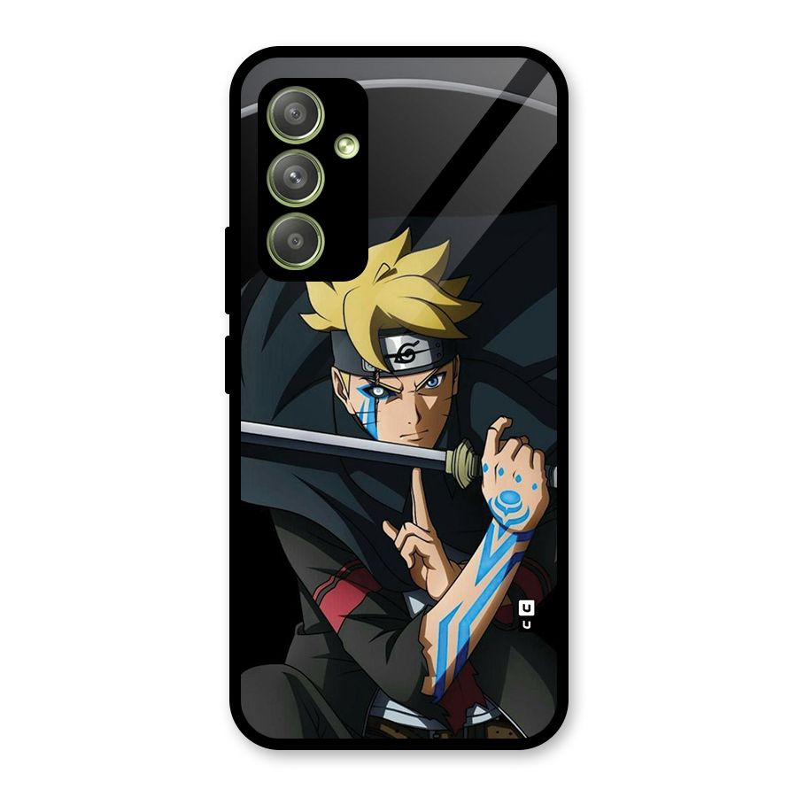 Boruto Uzumaki Stance Glass Back Case for Galaxy A54