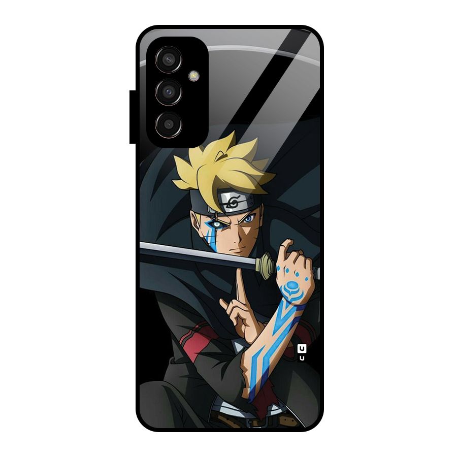 Boruto Uzumaki Stance Glass Back Case for Galaxy F13