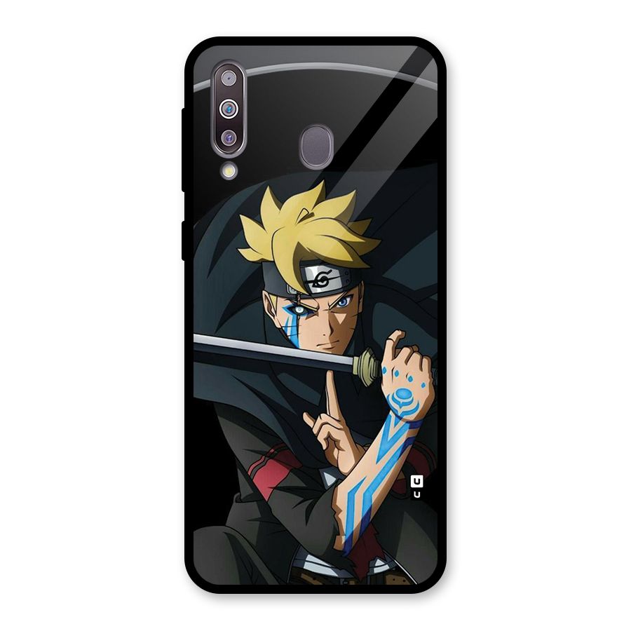 Boruto Uzumaki Stance Glass Back Case for Galaxy M30
