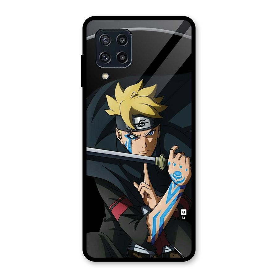 Boruto Uzumaki Stance Glass Back Case for Galaxy M32