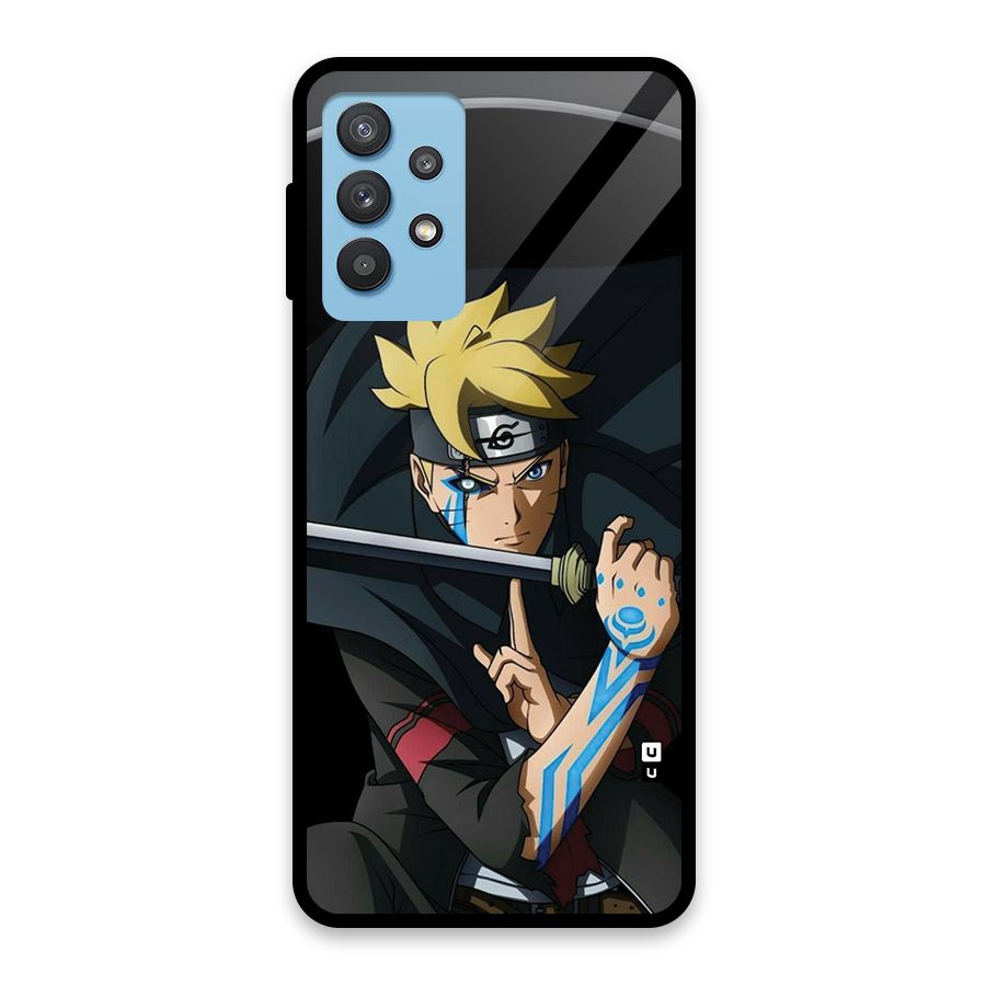 Boruto Uzumaki Stance Glass Back Case for Galaxy M32 5G
