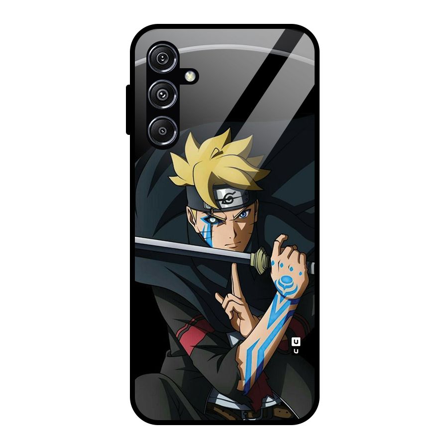 Boruto Uzumaki Stance Glass Back Case for Galaxy M34 5G