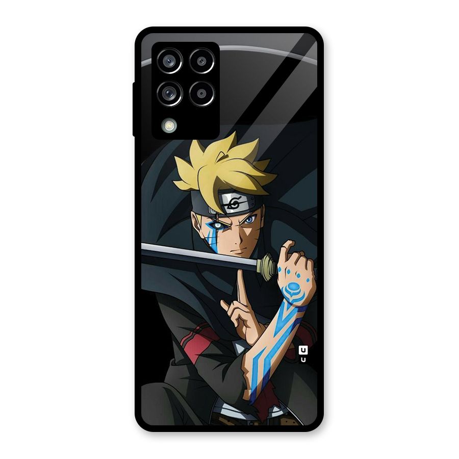 Boruto Uzumaki Stance Glass Back Case for Galaxy M53 5G