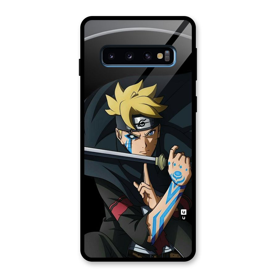 Boruto Uzumaki Stance Glass Back Case for Galaxy S10