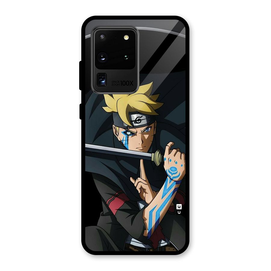 Boruto Uzumaki Stance Glass Back Case for Galaxy S20 Ultra