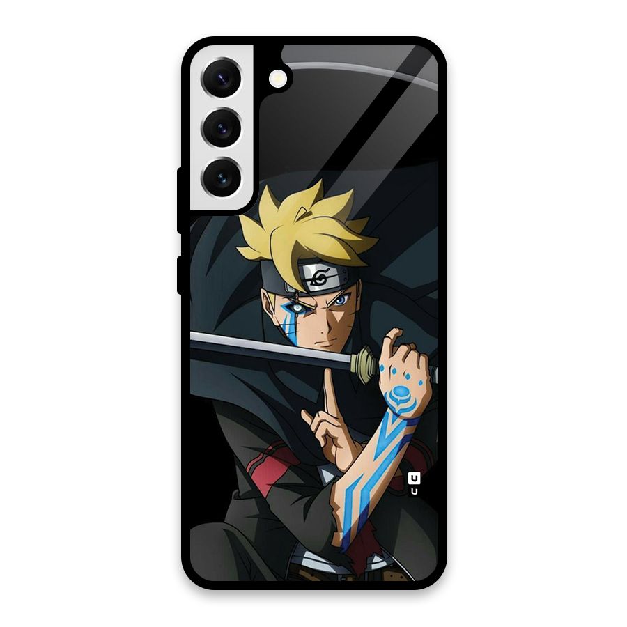 Boruto Uzumaki Stance Glass Back Case for Galaxy S22 Plus 5G