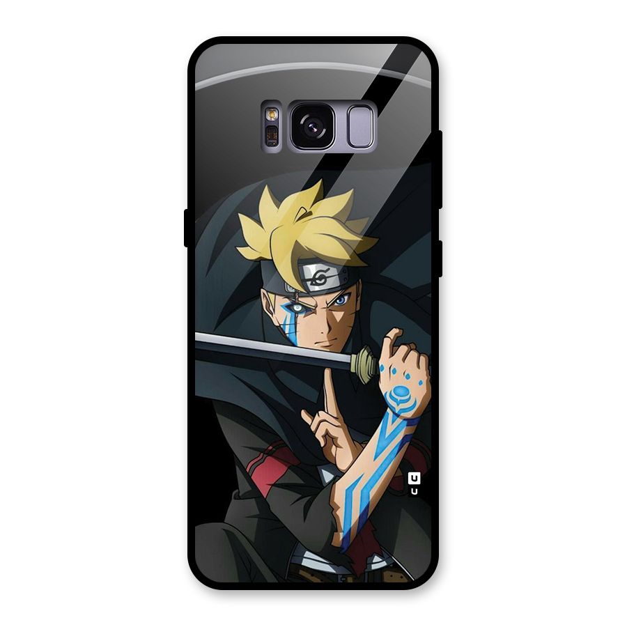 Boruto Uzumaki Stance Glass Back Case for Galaxy S8