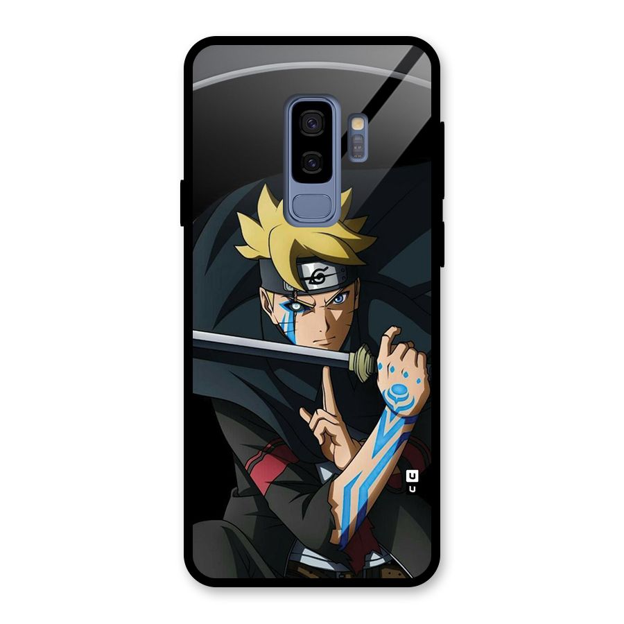 Boruto Uzumaki Stance Glass Back Case for Galaxy S9 Plus