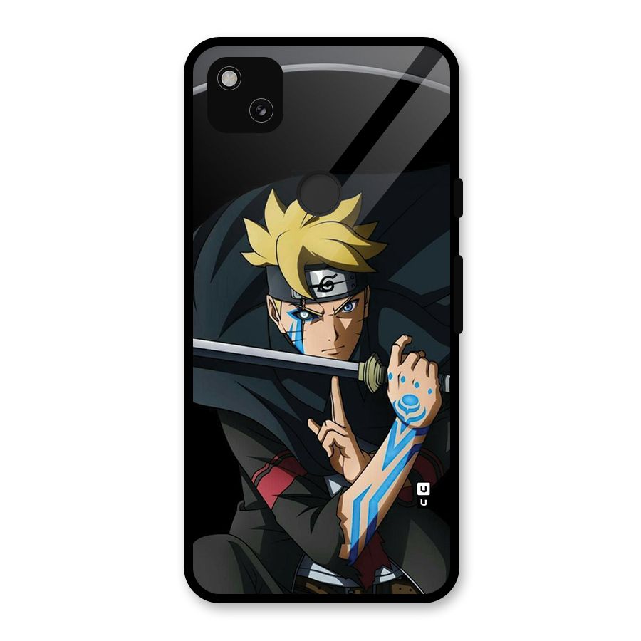 Boruto Uzumaki Stance Glass Back Case for Google Pixel 4a