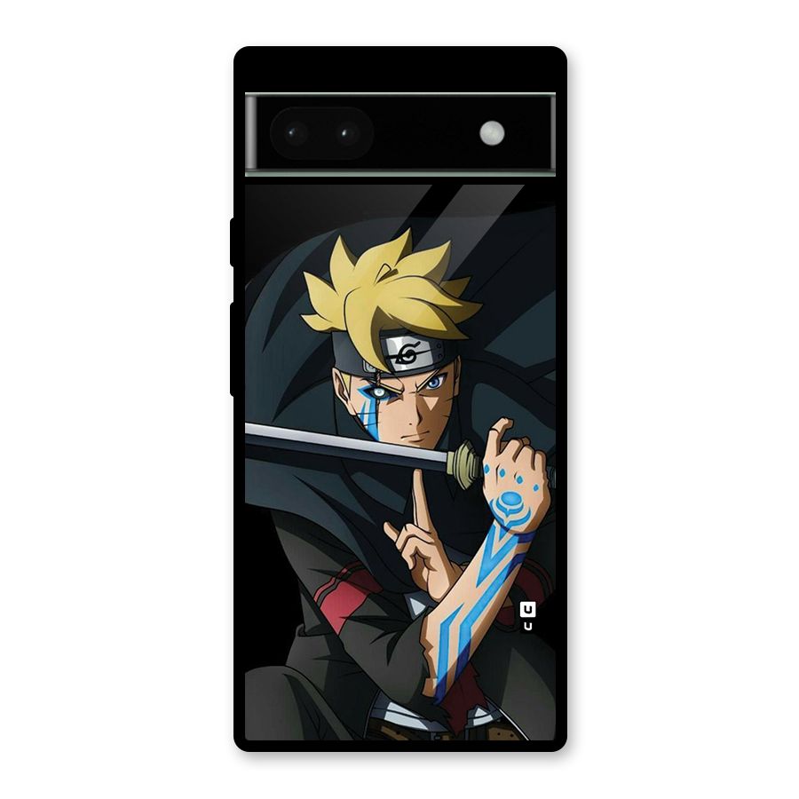 Boruto Uzumaki Stance Glass Back Case for Google Pixel 6a