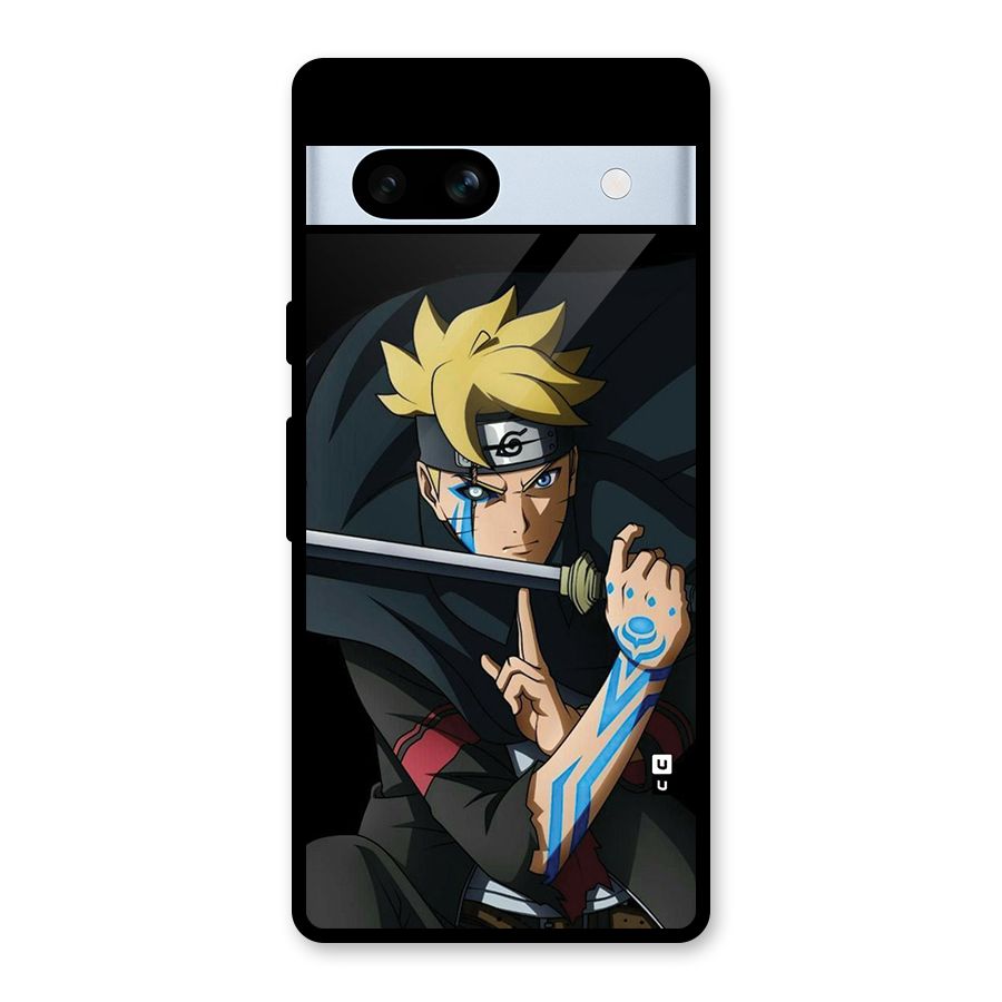 Boruto Uzumaki Stance Glass Back Case for Google Pixel 7a