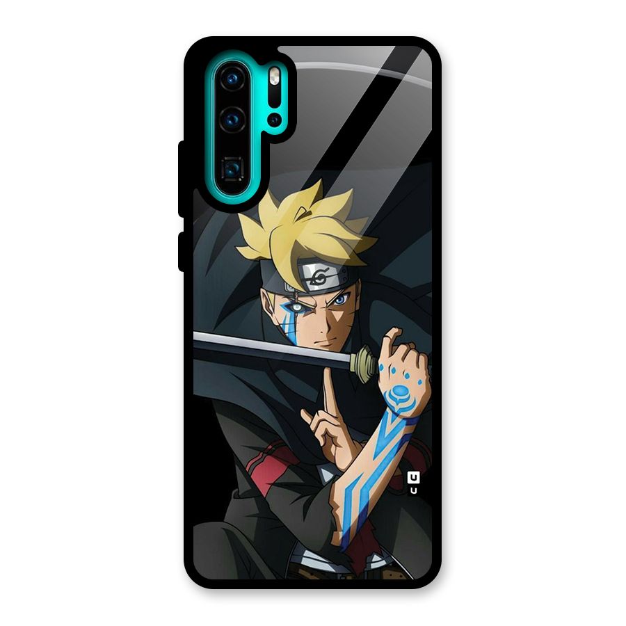 Boruto Uzumaki Stance Glass Back Case for Huawei P30 Pro