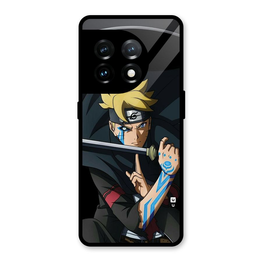 Boruto Uzumaki Stance Glass Back Case for OnePlus 11
