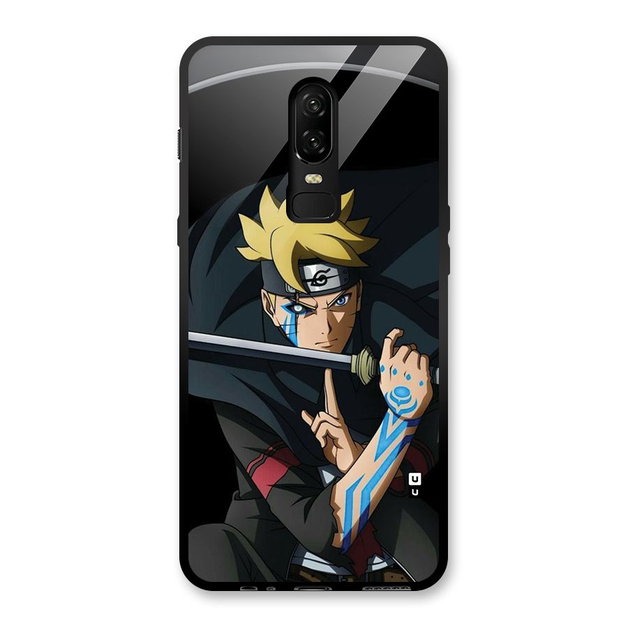 Boruto Uzumaki Stance Glass Back Case for OnePlus 6