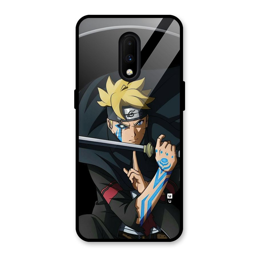 Boruto Uzumaki Stance Glass Back Case for OnePlus 7