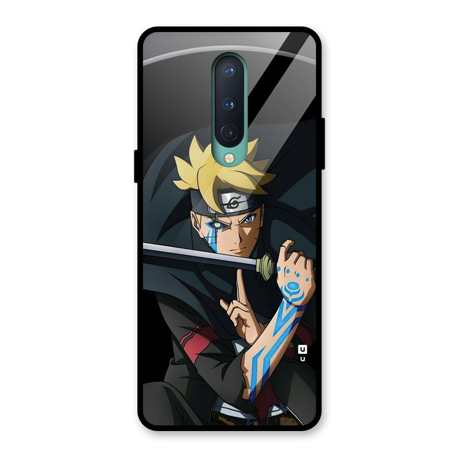 Boruto Uzumaki Stance Glass Back Case for OnePlus 8