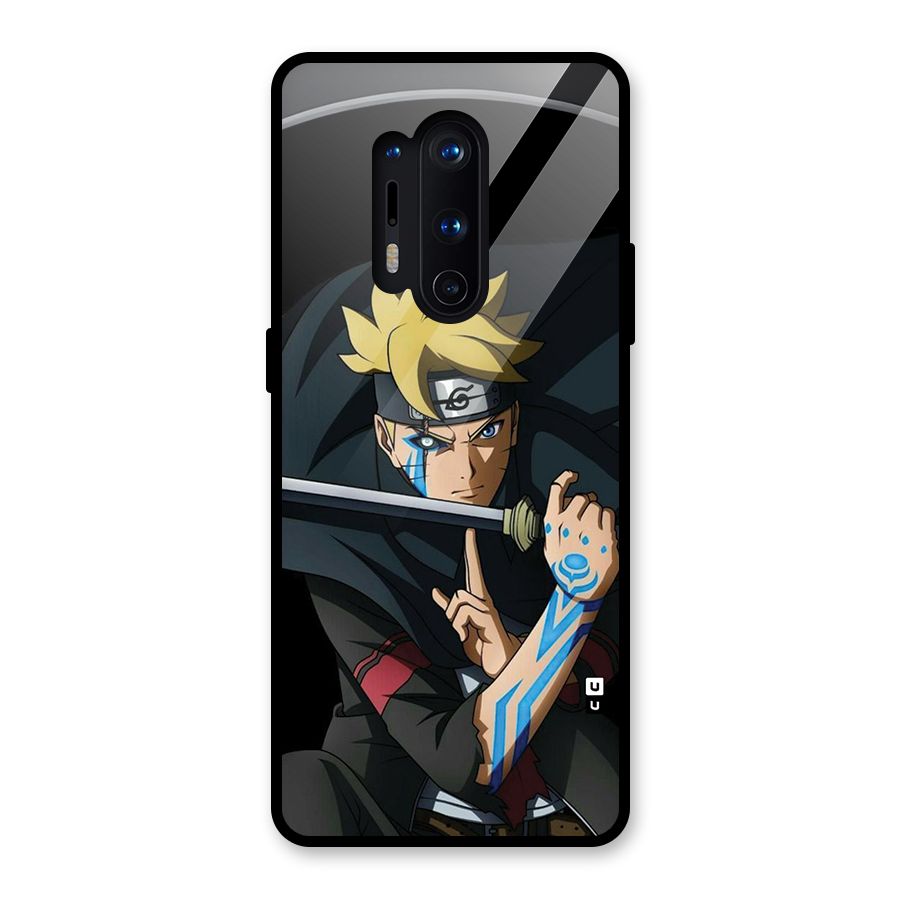Boruto Uzumaki Stance Glass Back Case for OnePlus 8 Pro