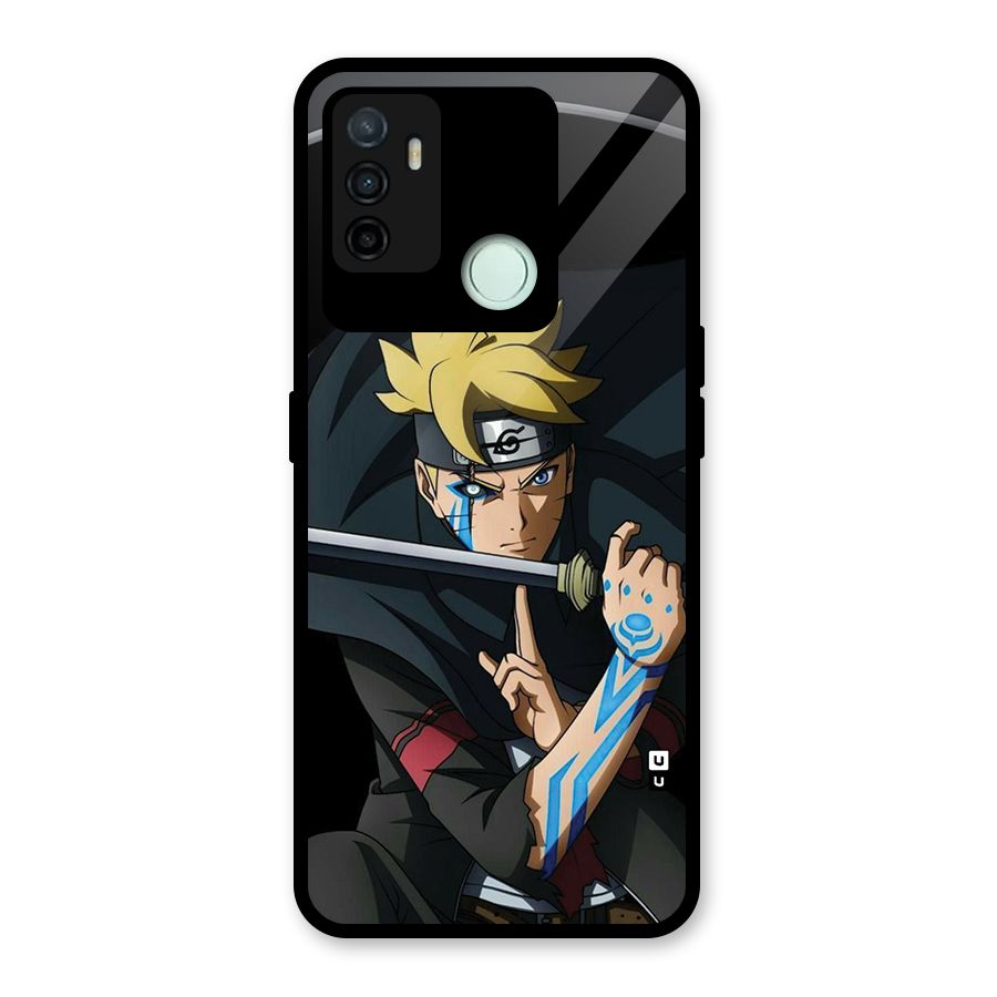 Boruto Uzumaki Stance Glass Back Case for Oppo A53