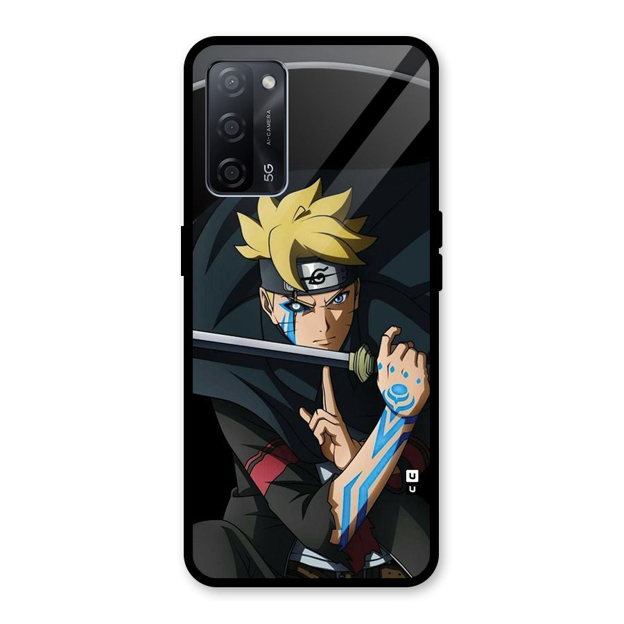 Boruto Uzumaki Stance Glass Back Case for Oppo A53s 5G