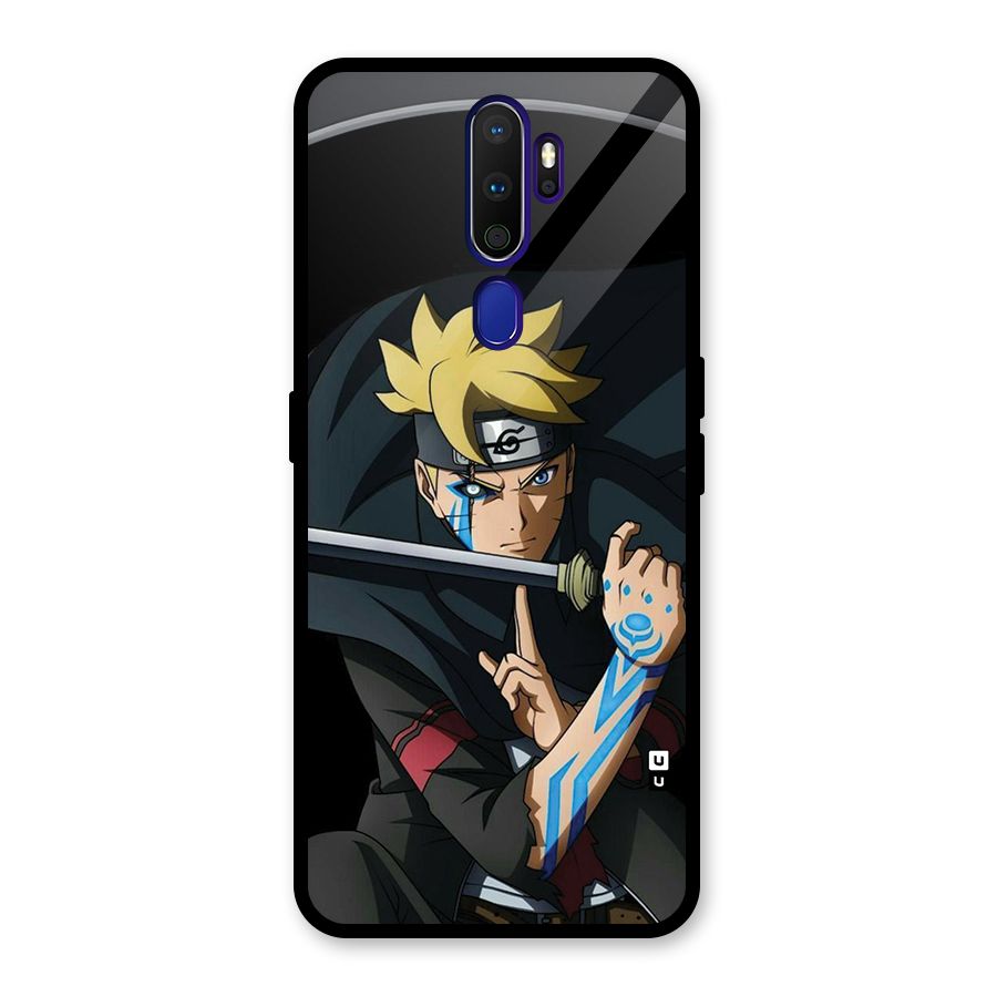 Boruto Uzumaki Stance Glass Back Case for Oppo A9 (2020)