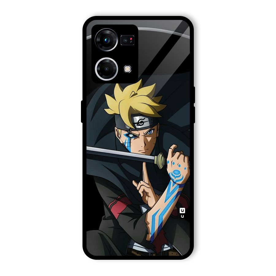 Boruto Uzumaki Stance Glass Back Case for Oppo F21 Pro 5G