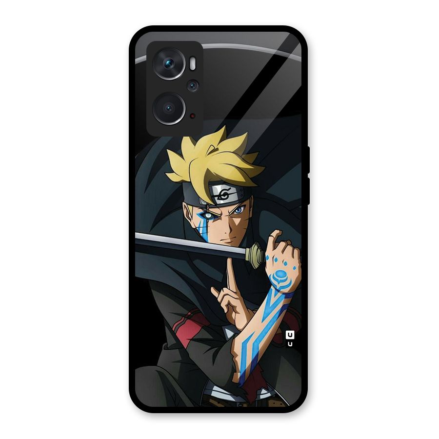 Boruto Uzumaki Stance Glass Back Case for Oppo K10 4G