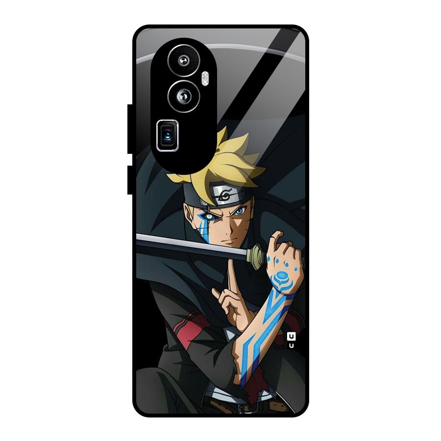 Boruto Uzumaki Stance Glass Back Case for Oppo Reno10 Pro Plus