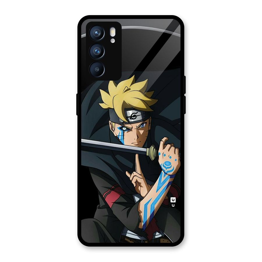 Boruto Uzumaki Stance Glass Back Case for Oppo Reno6 5G