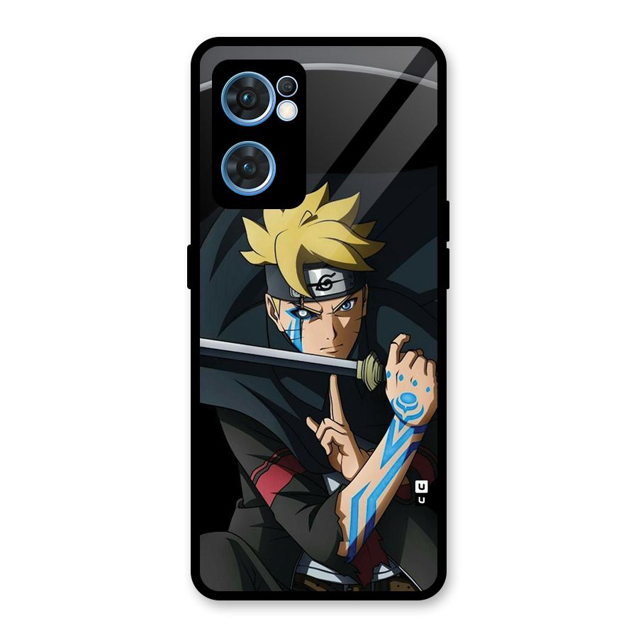 Boruto Uzumaki Stance Glass Back Case for Oppo Reno7 5G