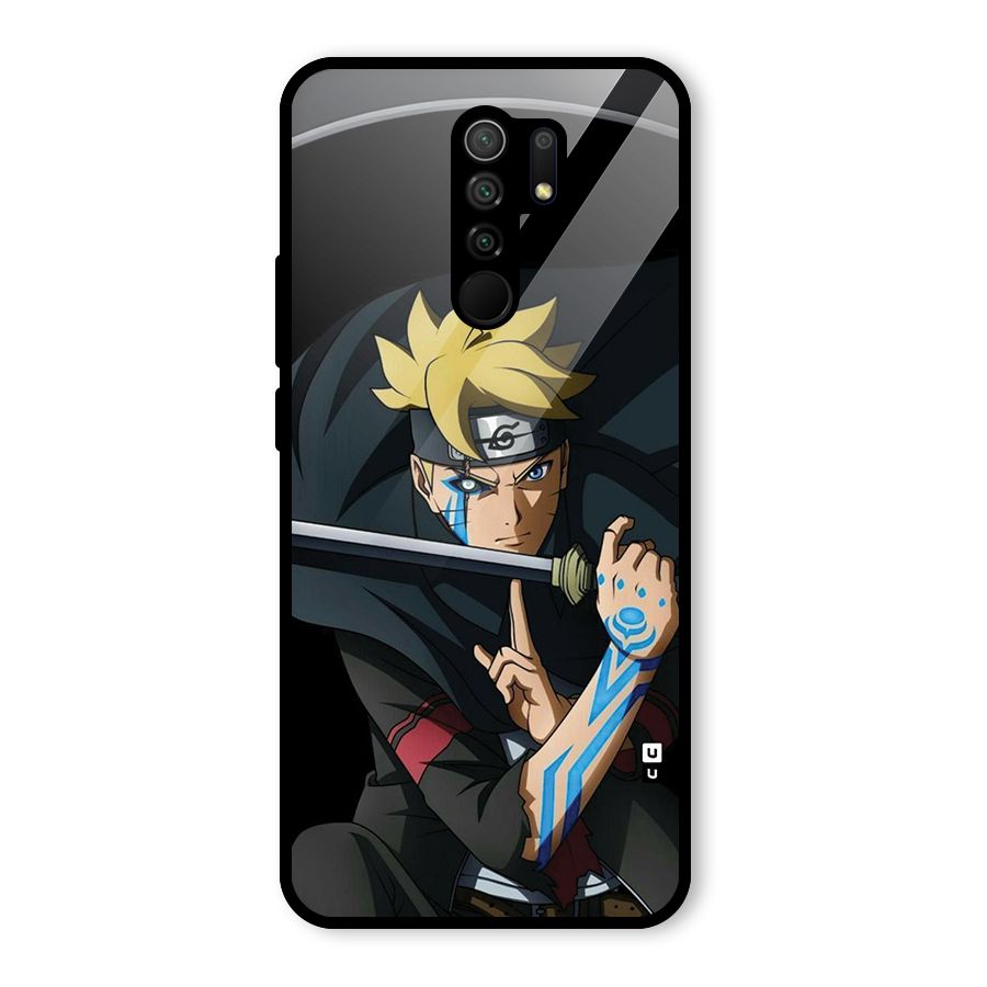 Boruto Uzumaki Stance Glass Back Case for Poco M2