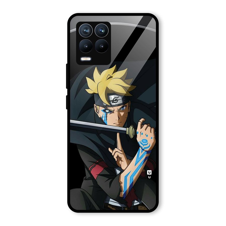 Boruto Uzumaki Stance Glass Back Case for Realme 8 Pro