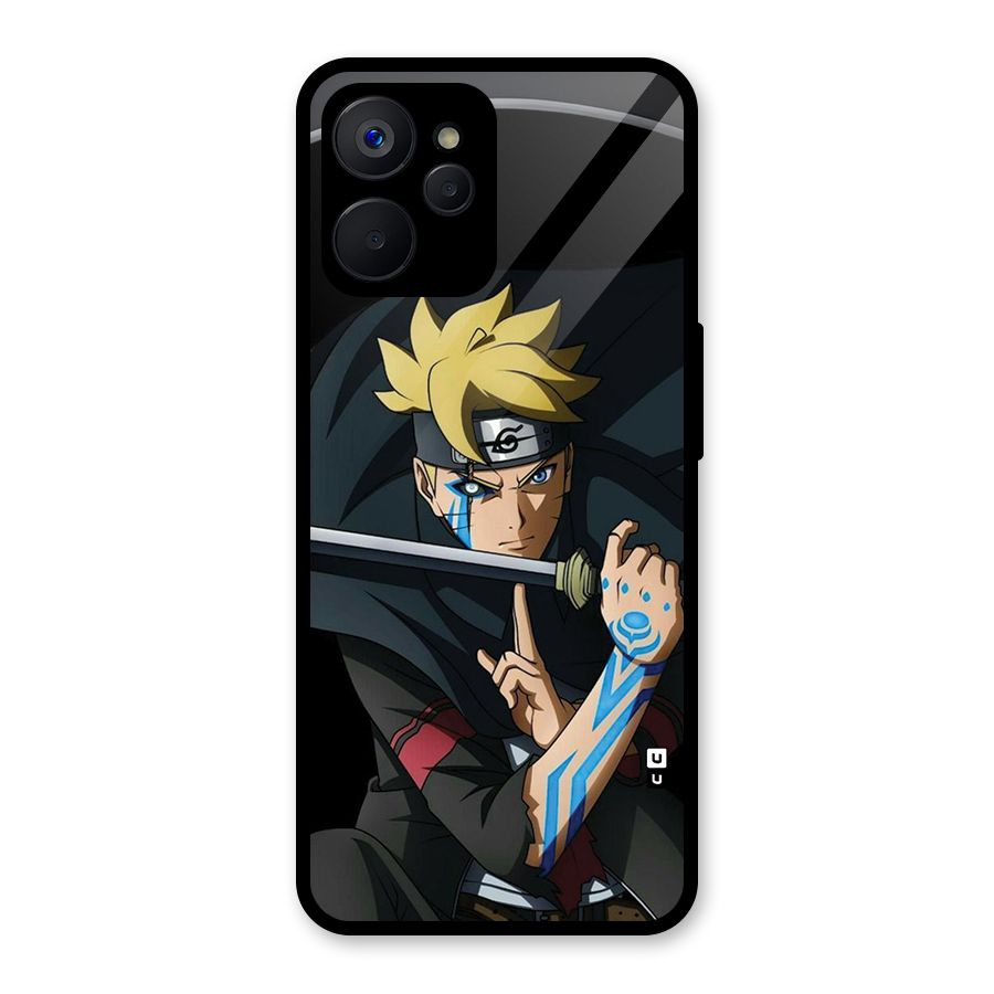 Boruto Uzumaki Stance Glass Back Case for Realme 9i 5G