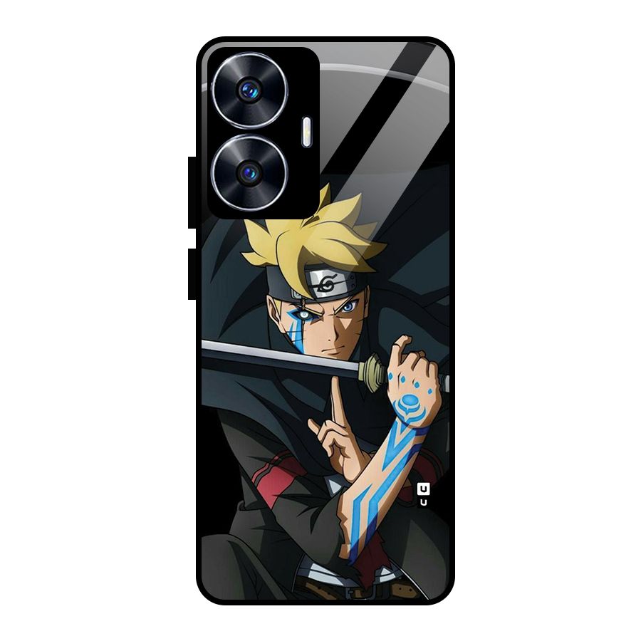 Boruto Uzumaki Stance Glass Back Case for Realme Narzo N55