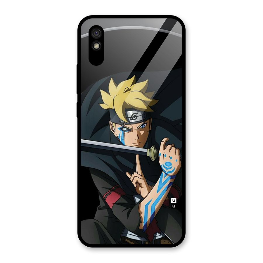 Boruto Uzumaki Stance Glass Back Case for Redmi 9A