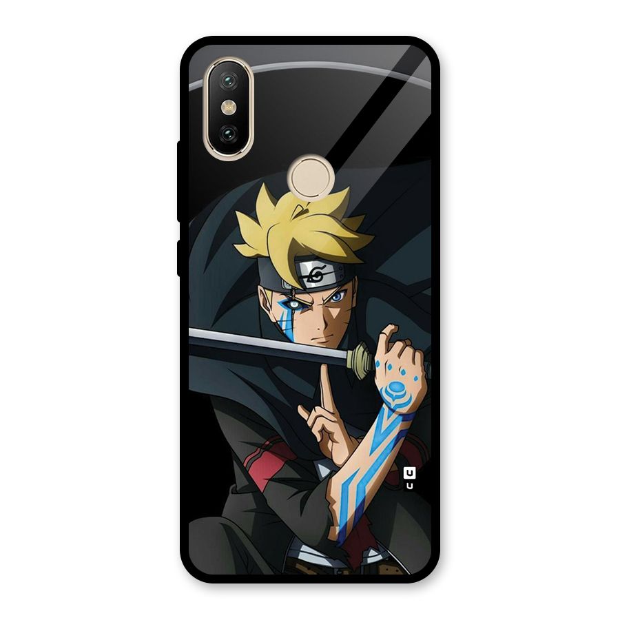 Boruto Uzumaki Stance Glass Back Case for Redmi A1