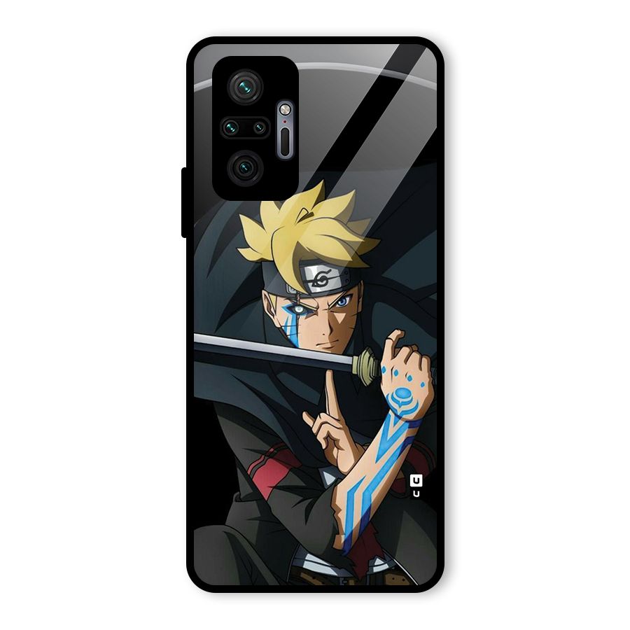 Boruto Uzumaki Stance Glass Back Case for Redmi Note 10 Pro