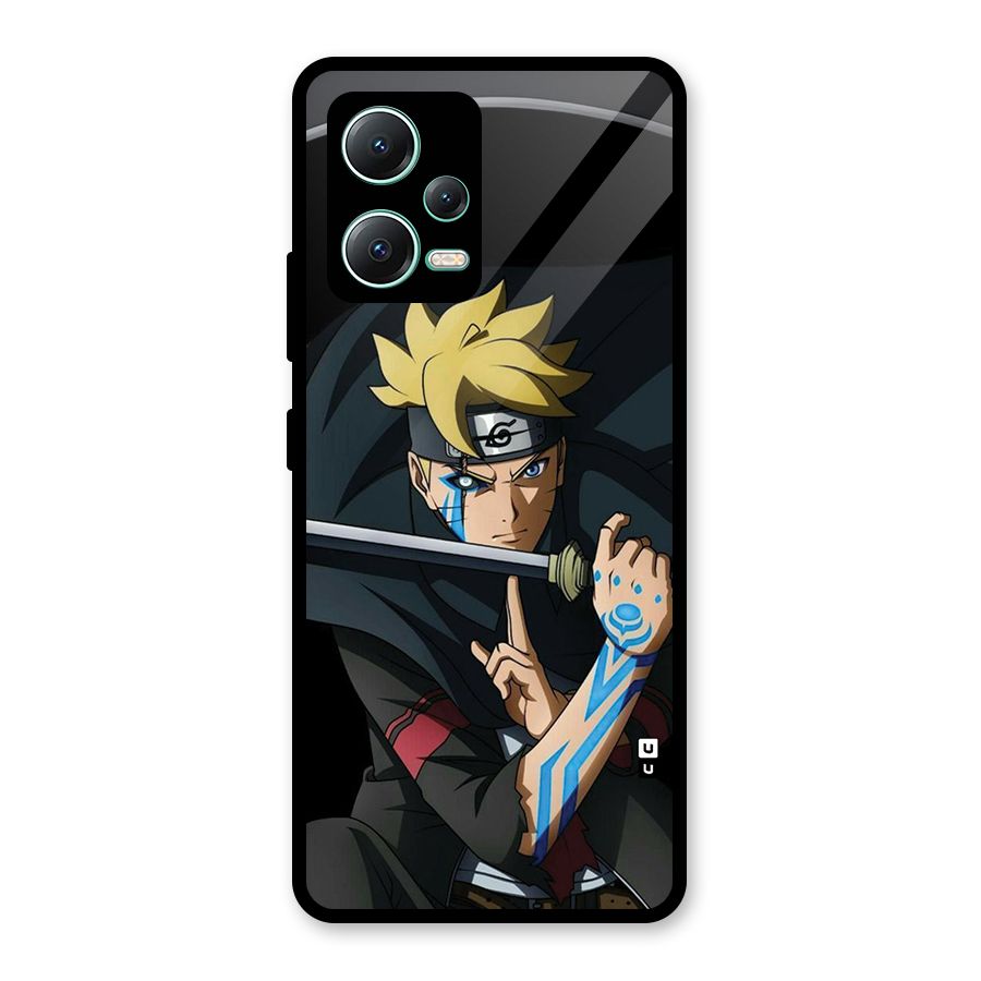 Boruto Uzumaki Stance Glass Back Case for Redmi Note 12 5G