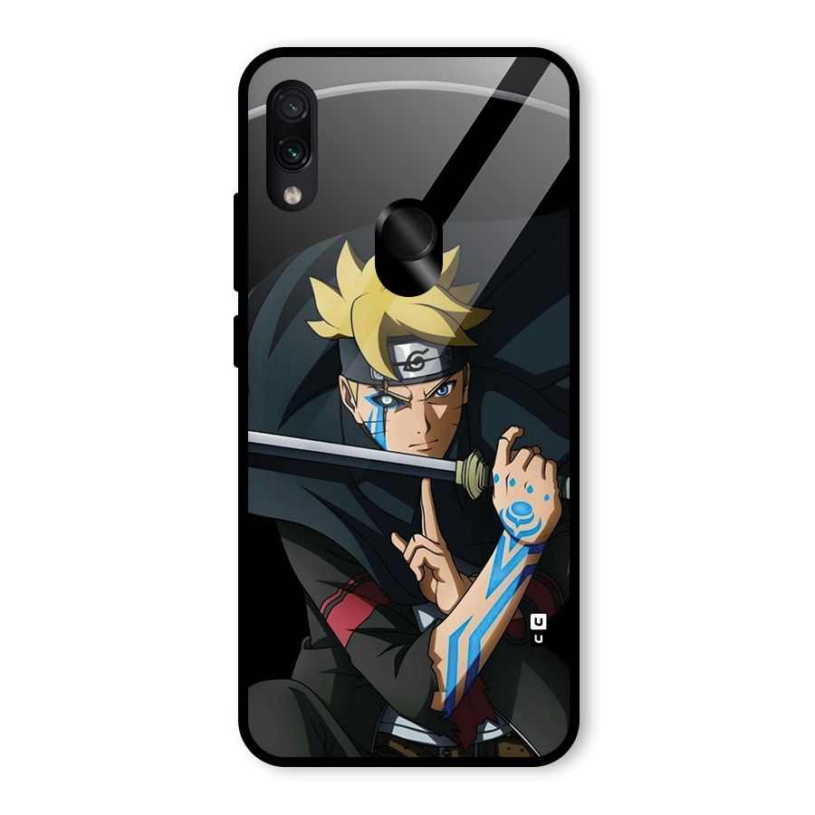 Boruto Uzumaki Stance Glass Back Case for Redmi Note 7