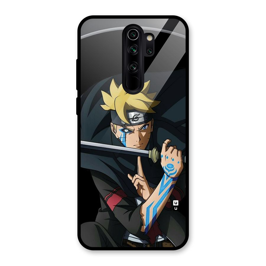 Boruto Uzumaki Stance Glass Back Case for Redmi Note 8 Pro