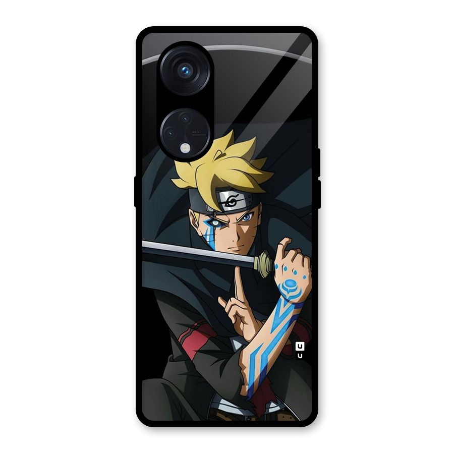 Boruto Uzumaki Stance Glass Back Case for Reno8 T 5G