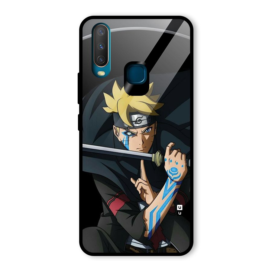 Boruto Uzumaki Stance Glass Back Case for Vivo U10